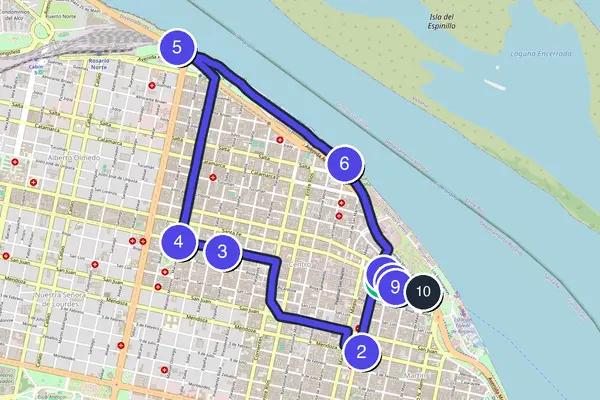 Rosario Walking Tour Map