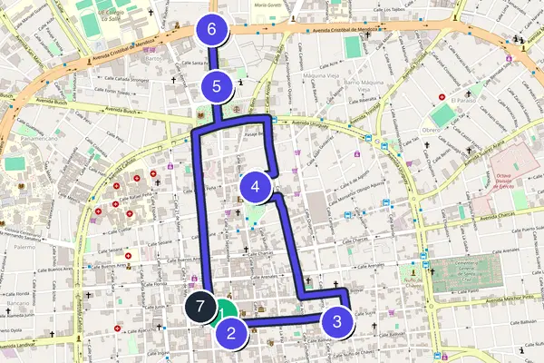 Santa Cruz Walking Tour Map