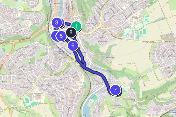 Schwäbisch Hall Walking Tour Map