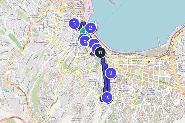 Valparaíso Walking Tour Map