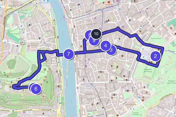 Würzburg Walking Tour Map